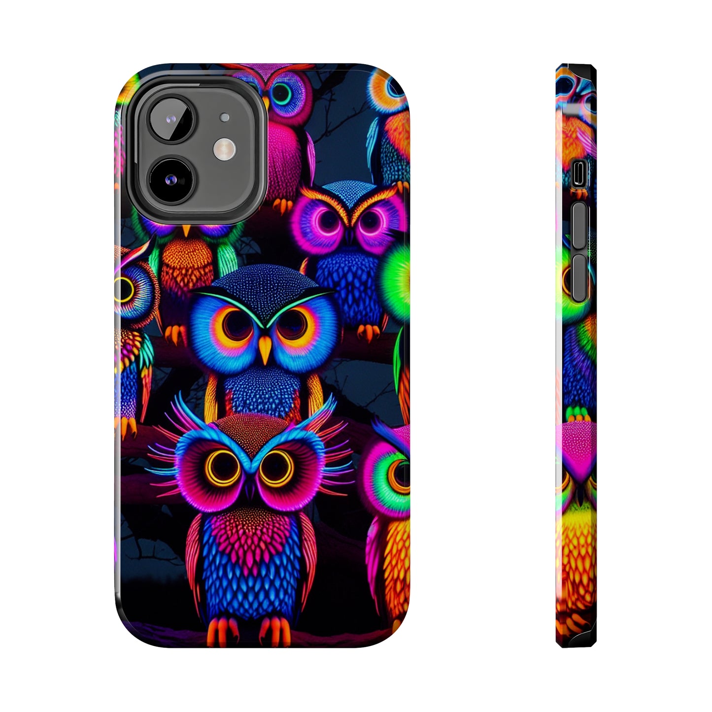 Neon Gloowls. NEON Owls Tough Phone Case