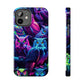 "Vivid Neon Nocturnal Symphony" NEON Owls Tough Phone Case