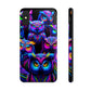 Neon Owl Congregation. NEON Owls Tough Phone Case