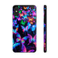 "Neon Flutterby Lights" NEON Butterflies Tough Phone Case