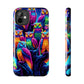 Neon Nocturne. NEON Owls Tough Phone Case