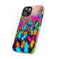 "Neonardie's Dreamscape" NEON Butterflies Tough Phone Case