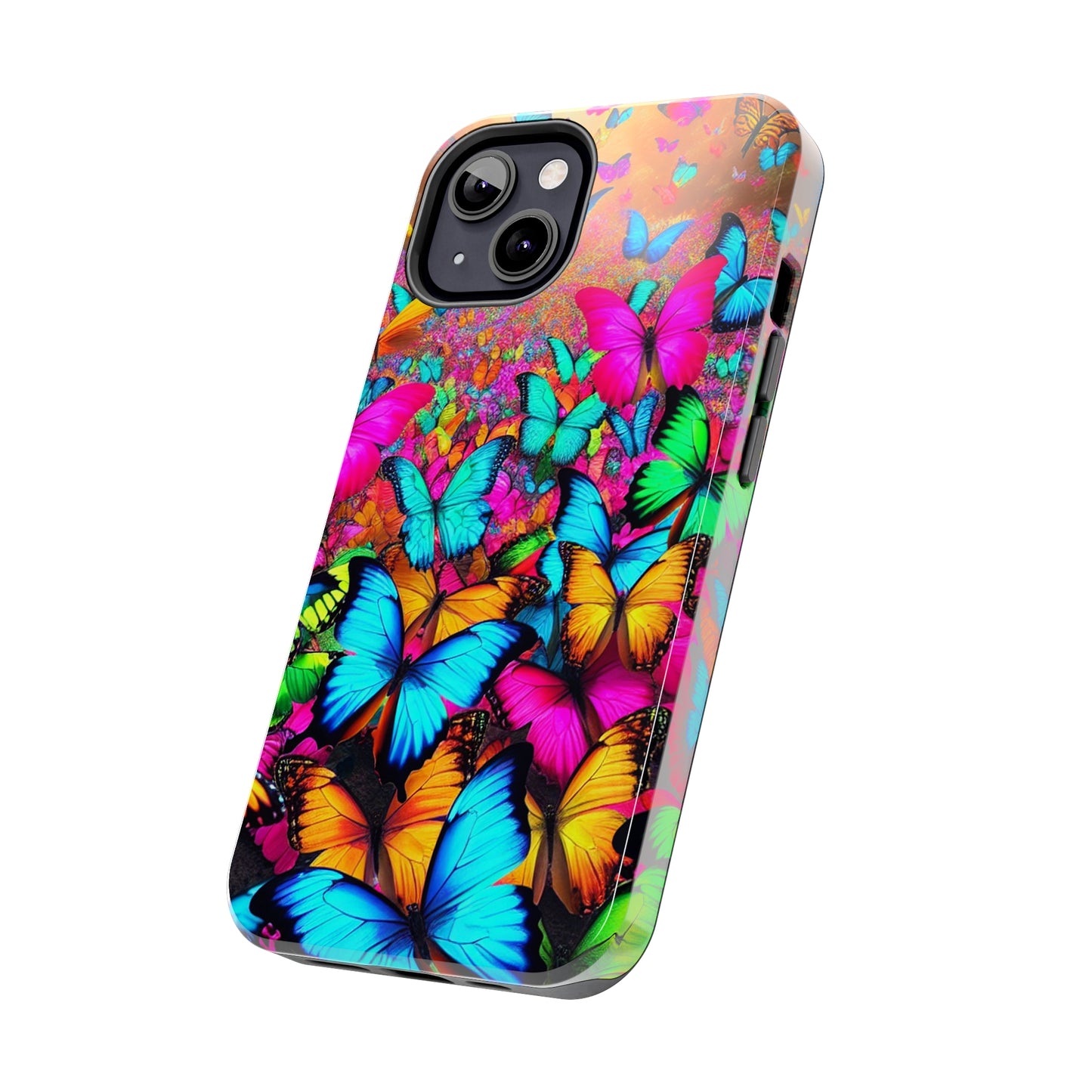 "Neonardie's Dreamscape" NEON Butterflies Tough Phone Case