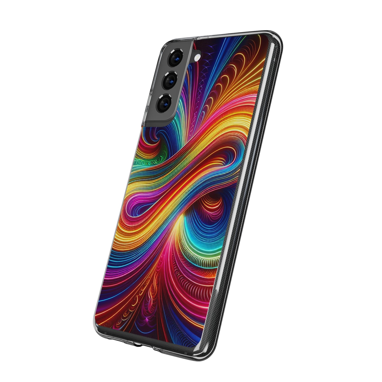 Neon Infinity Vortex Infinity Patterns Art Polycarbonate Phone Case