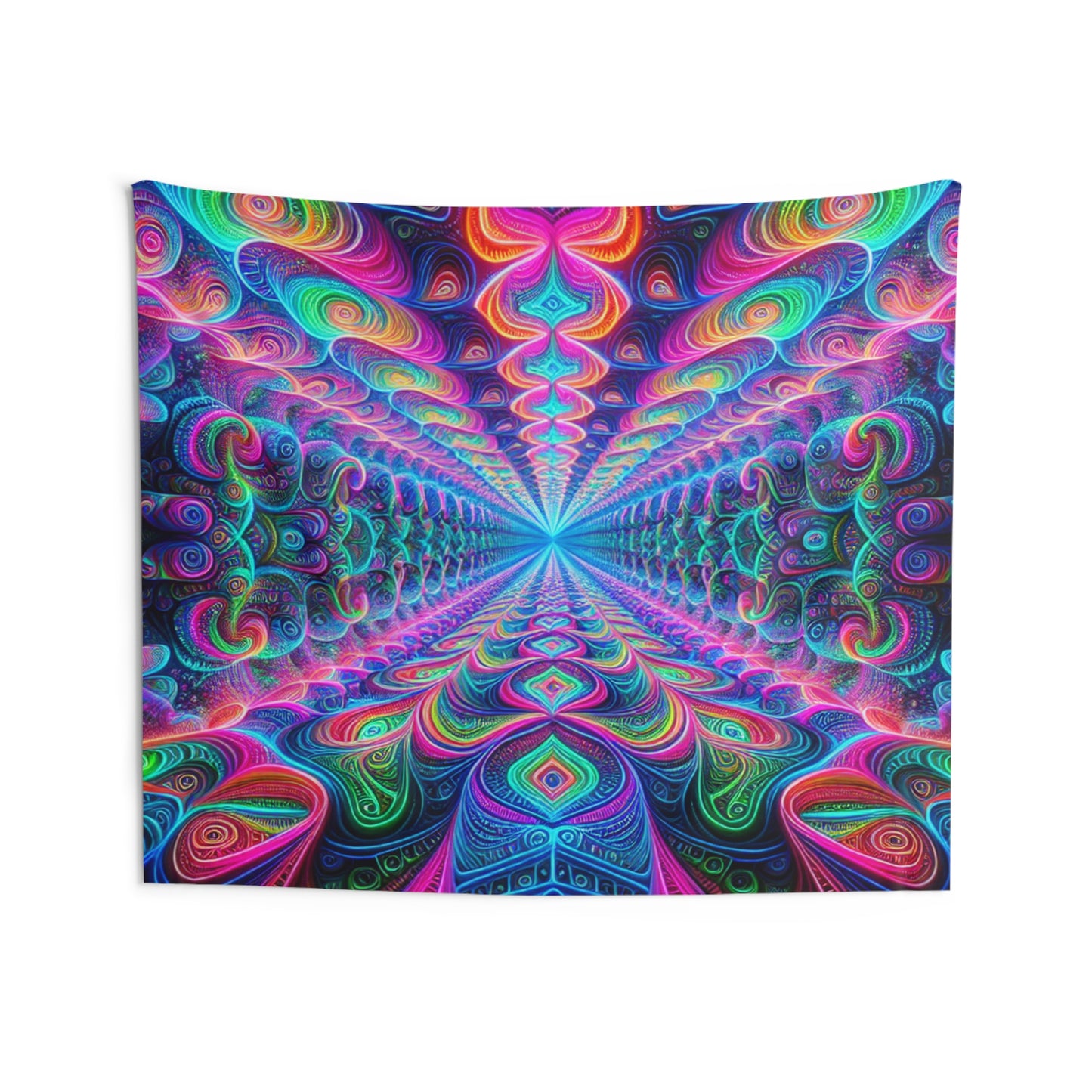 Cosmic Prismatica Fusion Infinity Patterns Art Tapestry