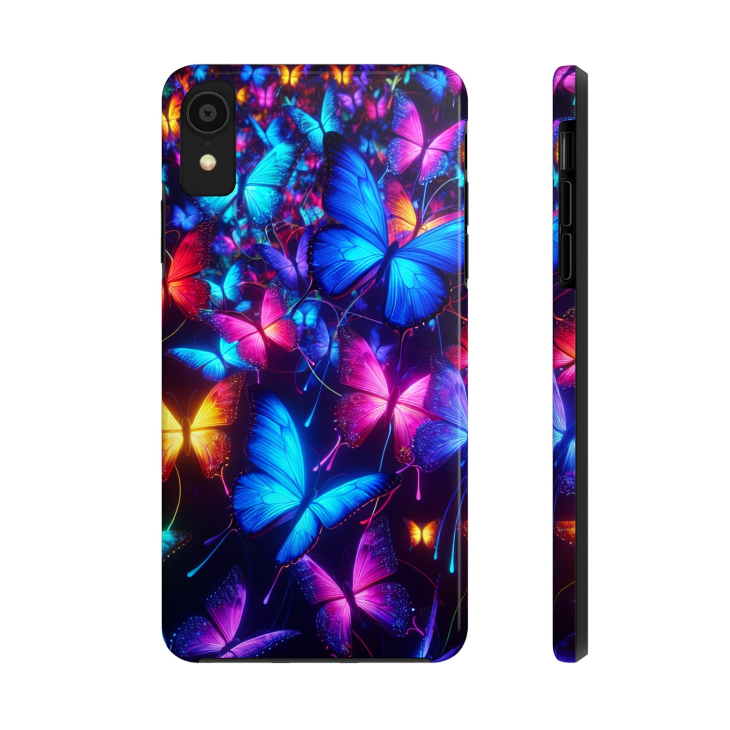 'Metamorphic Brilliance' NEON Butterflies Tough Phone Case