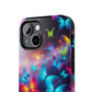 "Neon Flutterings" NEON Butterflies Tough Phone Case Iphone  7 8 9 10 11 12 13 14 SE X XR XS Pro Max Mini Plus