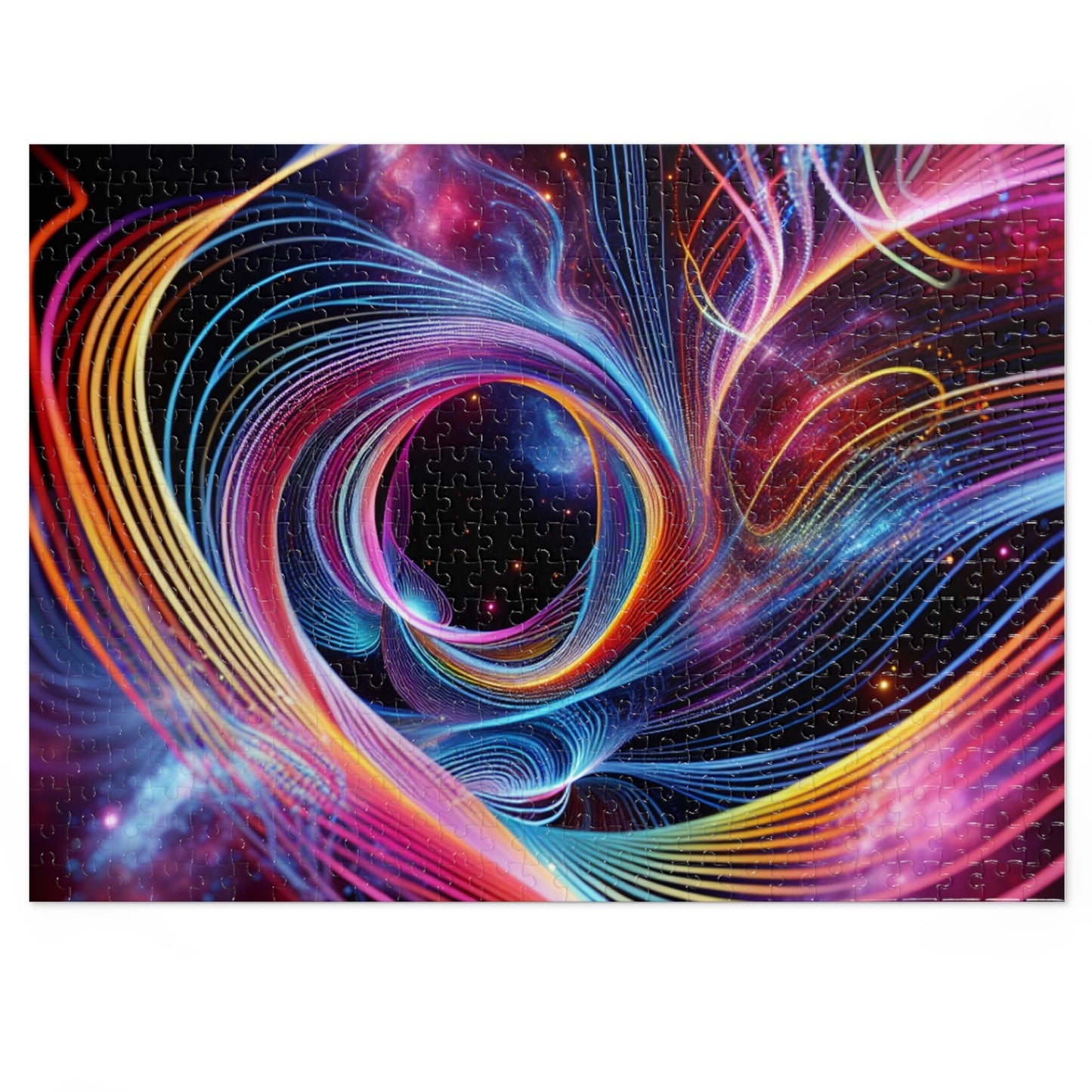 NeonInfiniti. - Neon Trippy Infinity Patterns Puzzle 30, 110, 252, and 1000 Pieces