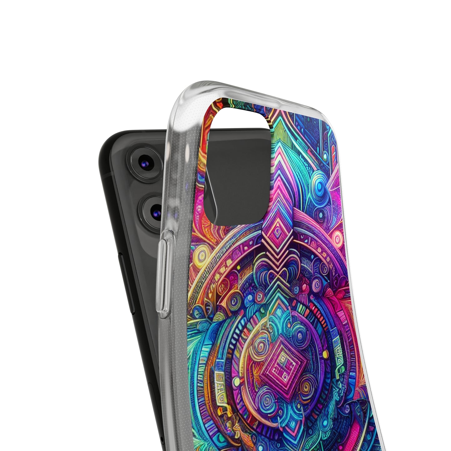 Neon Infinity Vortex Infinity Patterns Art Polycarbonate Phone Case