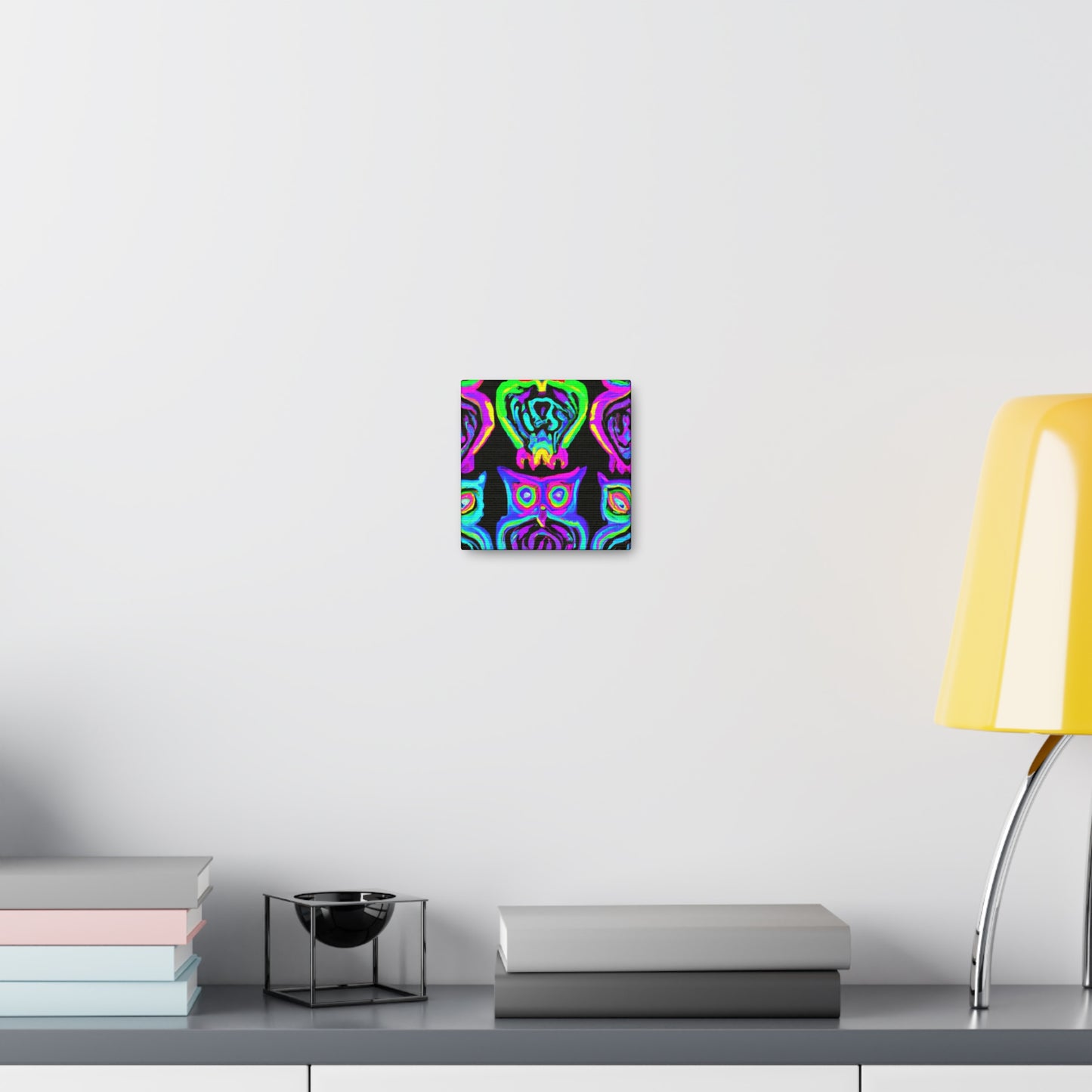 Neon Night Owls. NEON Owls Art Canvas