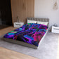 Garrod da Vinci - NEON Owls Microfiber Duvet Cover