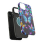 "Neon Butterflies in the Night Sky" Neon Butterflies Premium Art Magsafe Magnet Tough IPhone 13 14 15 Pro Plus Max and Mini in Matte and Glossy Phone cases