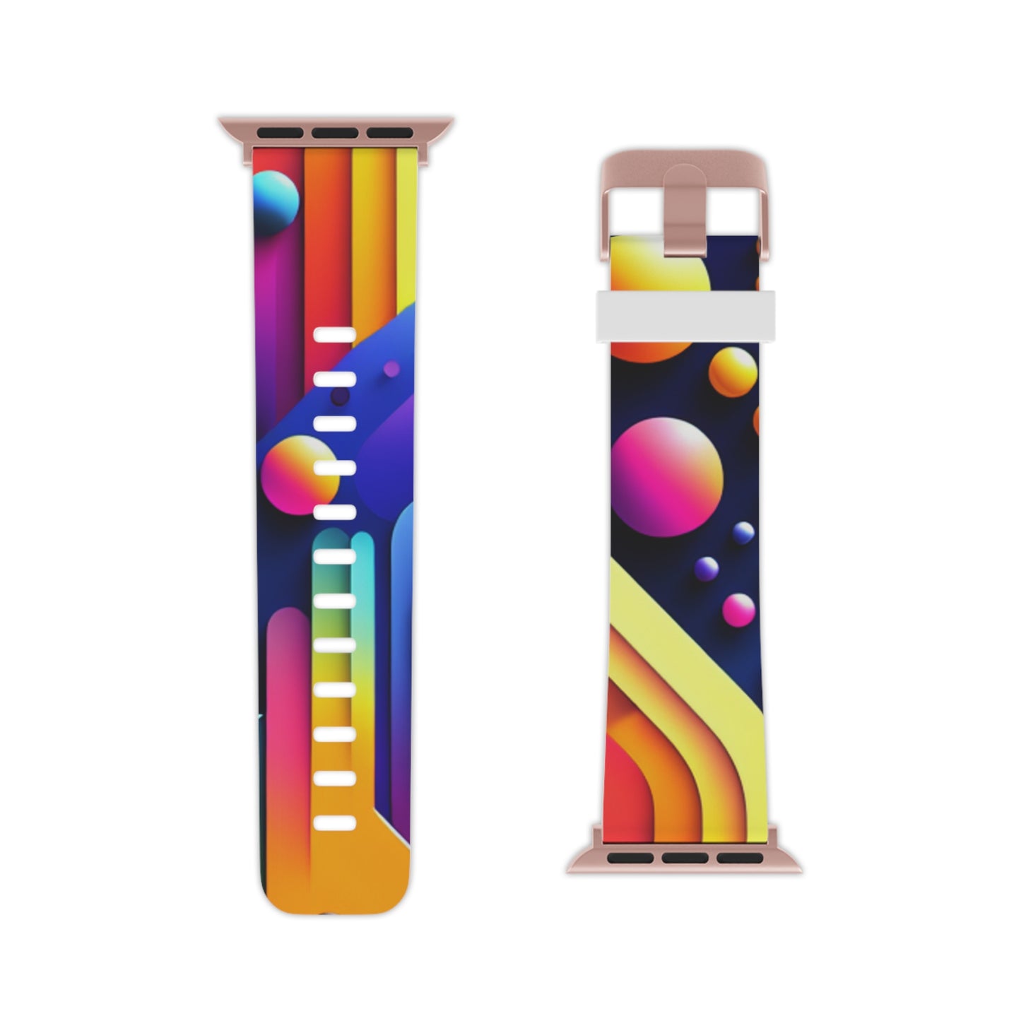 Neon Electric Splendor - Trippy Infinity Patterns Iwatch Band