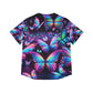 Neon Dreamscape Butterflies Neon Butterflies Womans Jersey