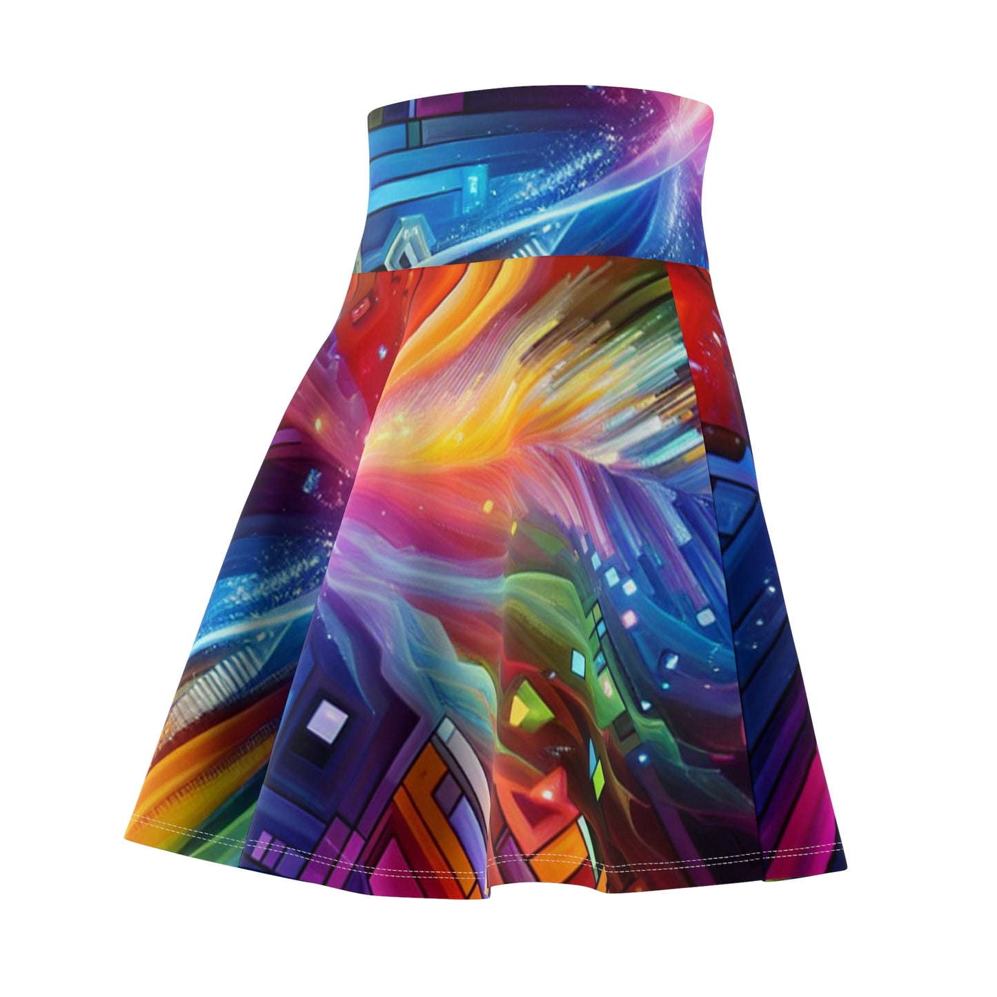 Giulio da Firenze - Trippy Infity Patterns Woman's Skater Skirt