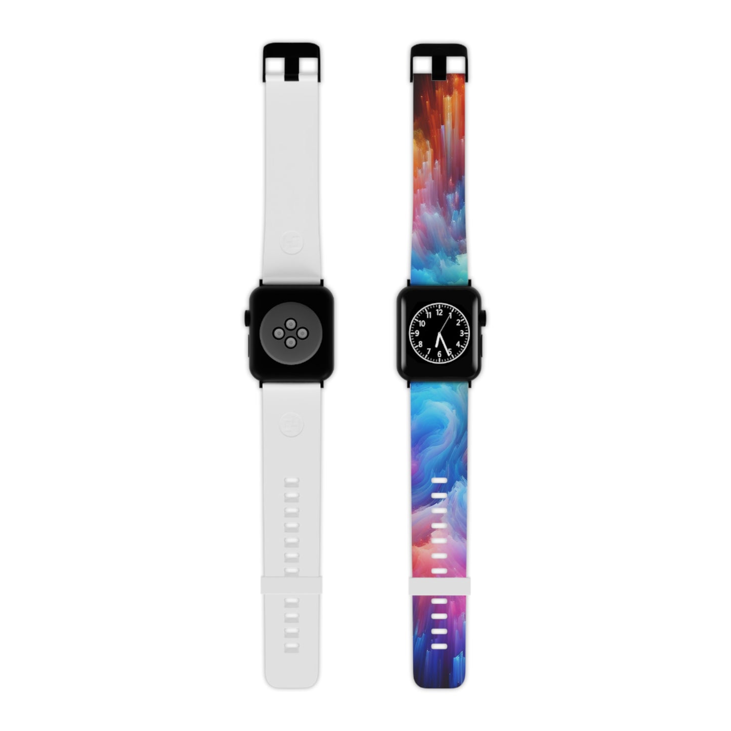 Neon Visionscapes - Trippy Infinity Patterns Iwatch Band