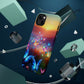 Neon Flight Fantasy Neon Butterflies Premium Art Magsafe Magnet Tough IPhone 13 14 15 Pro Plus Max and Mini in Matte and Glossy Phone cases