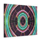 Electric Cosmic Confetti. Trippy Infinity Patterns Art Canvas