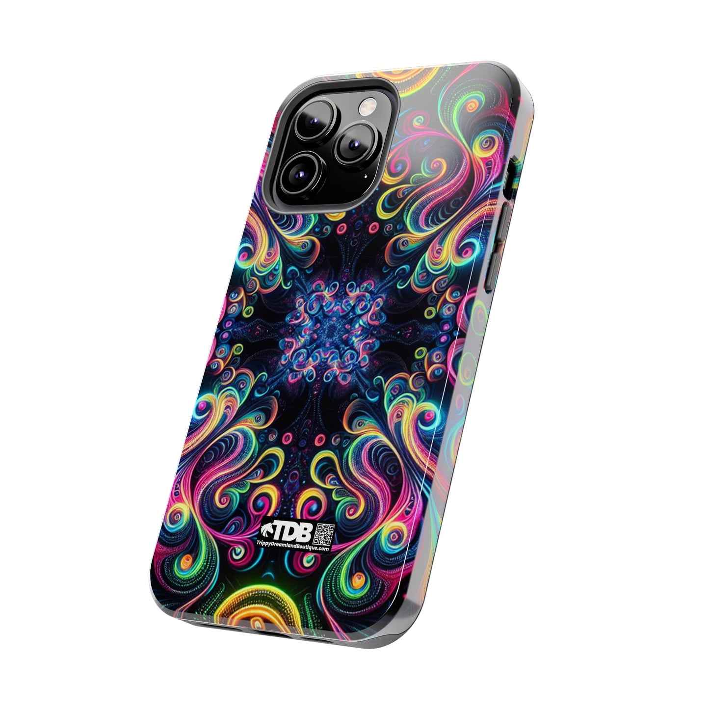 TDB Neon Infinity Vibes. Trippy Infinity Patterns Tough Phone Case