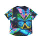 Neon Butterfly Glowscape Neon Butterflies Womans Jersey