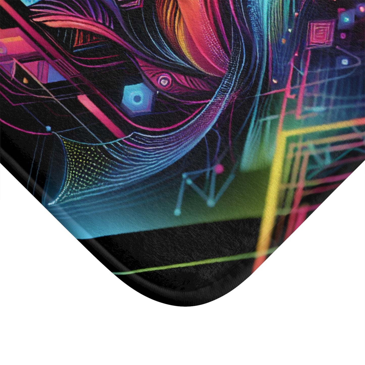 Felipe da Vinci - Trippy Infity Patterns Art Bath Mat