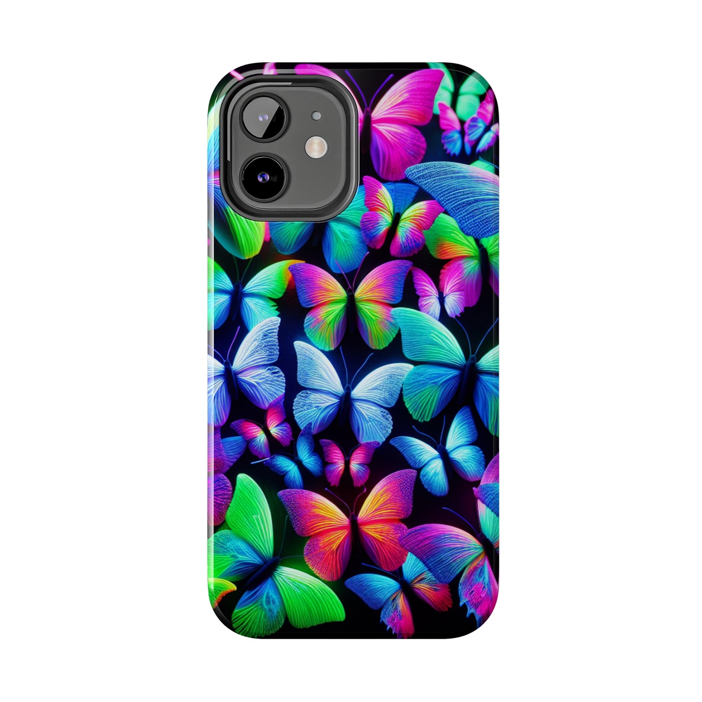 "Neon Splendor" NEON Butterflies Tough Phone Case