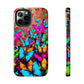 "Neonardie's Dreamscape" NEON Butterflies Tough Phone Case