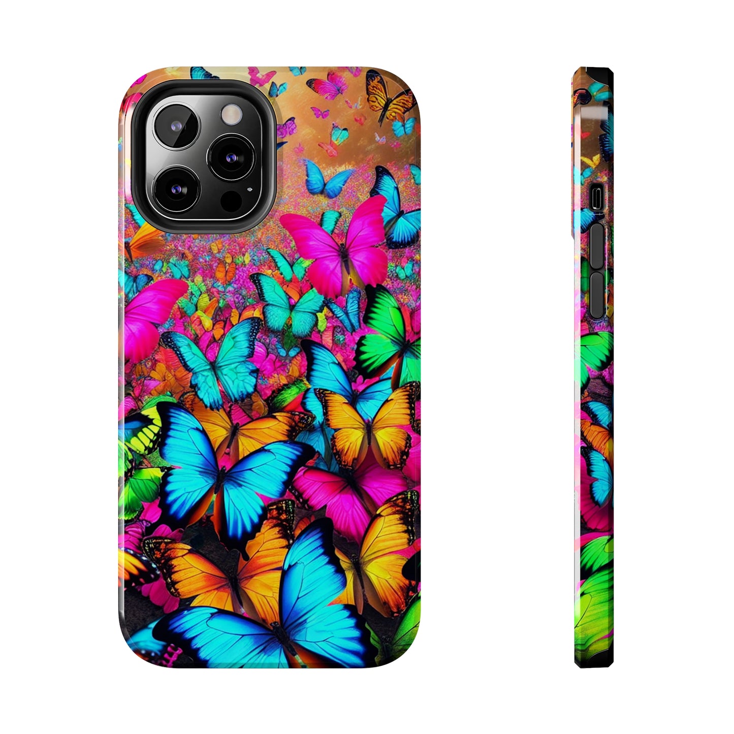 "Neonardie's Dreamscape" NEON Butterflies Tough Phone Case