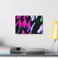 "Neon-Butterfly Prism" Neon Butterflies  Art Canvas