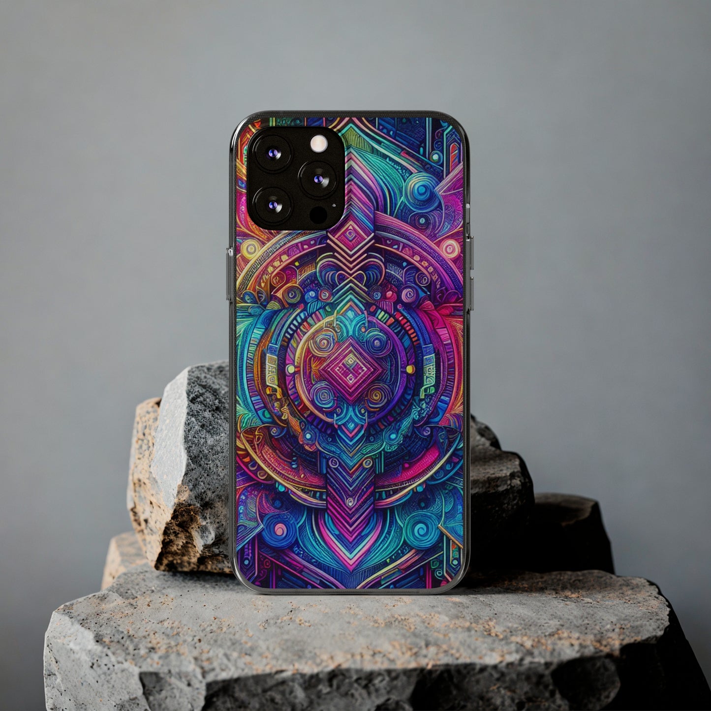 Neon Infinity Vortex Infinity Patterns Art Polycarbonate Phone Case