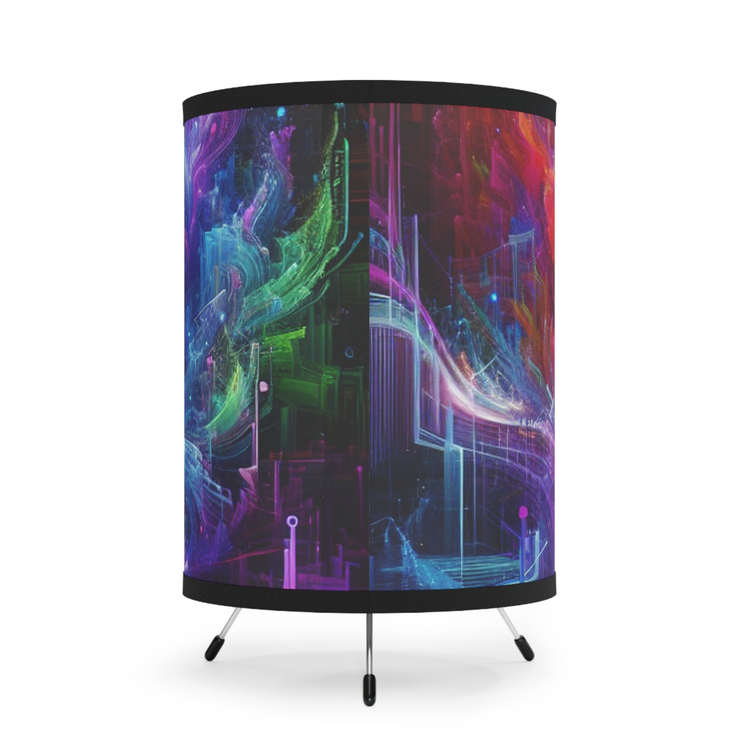 Giorgio da Venetia - Trippy Infity Patterns Art Tripod Lamp