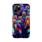 Neon Nocturne. NEON Owls Tough Phone Case