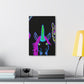Vibrant Neon Magic. NEON Unicorns Art Canvas