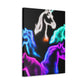 "Neon Harmony" NEON Unicorns Art Canvas