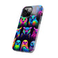 "Nocturnal Neon Glow" NEON Owls Tough Phone Case