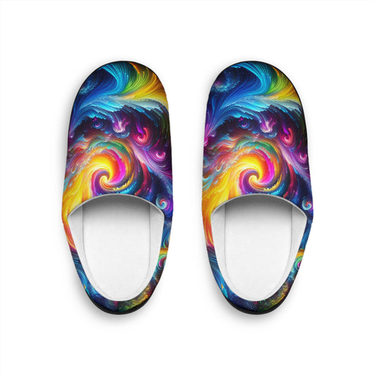 NeoJoyLife - Neon Butterflies Woman's Indoor Slippers