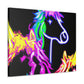 "Vibrant Neon Magic" NEON Unicorns Art Canvas