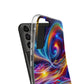 Neon Vortex. Infinity Patterns Art Polycarbonate Phone Case