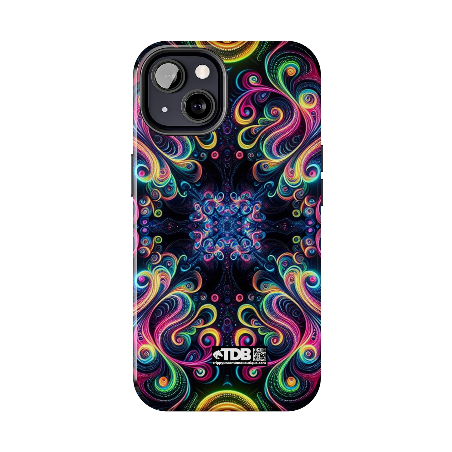 TDB Neon Infinity Vibes. Trippy Infinity Patterns Tough Phone Case