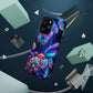Neon Ecstasy. Neon Butterflies and Mushrooms Premium Art Magsafe Magnet Tough IPhone 13 14 15 Pro Plus Max and Mini in Matte and Glossy Phone cases