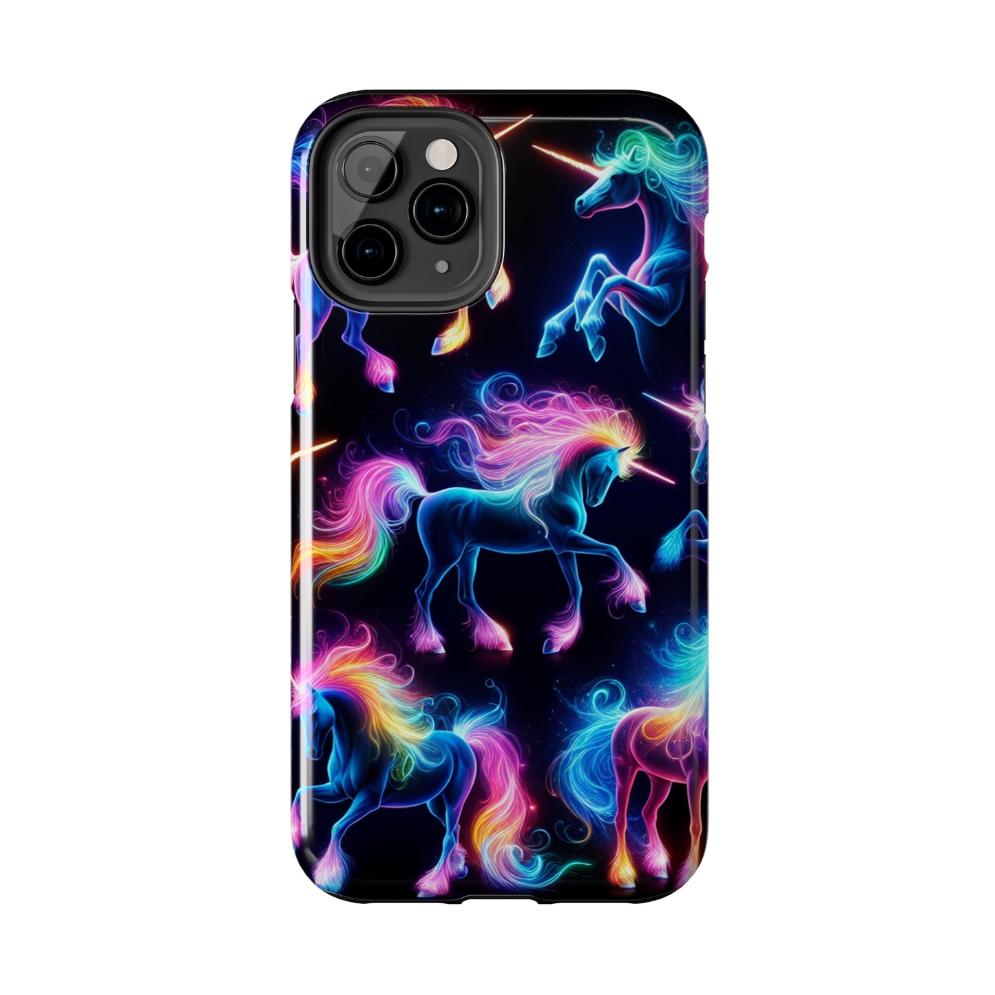 'Neon Mirage of Unicorns' NEON Unicorns Tough Phone Case