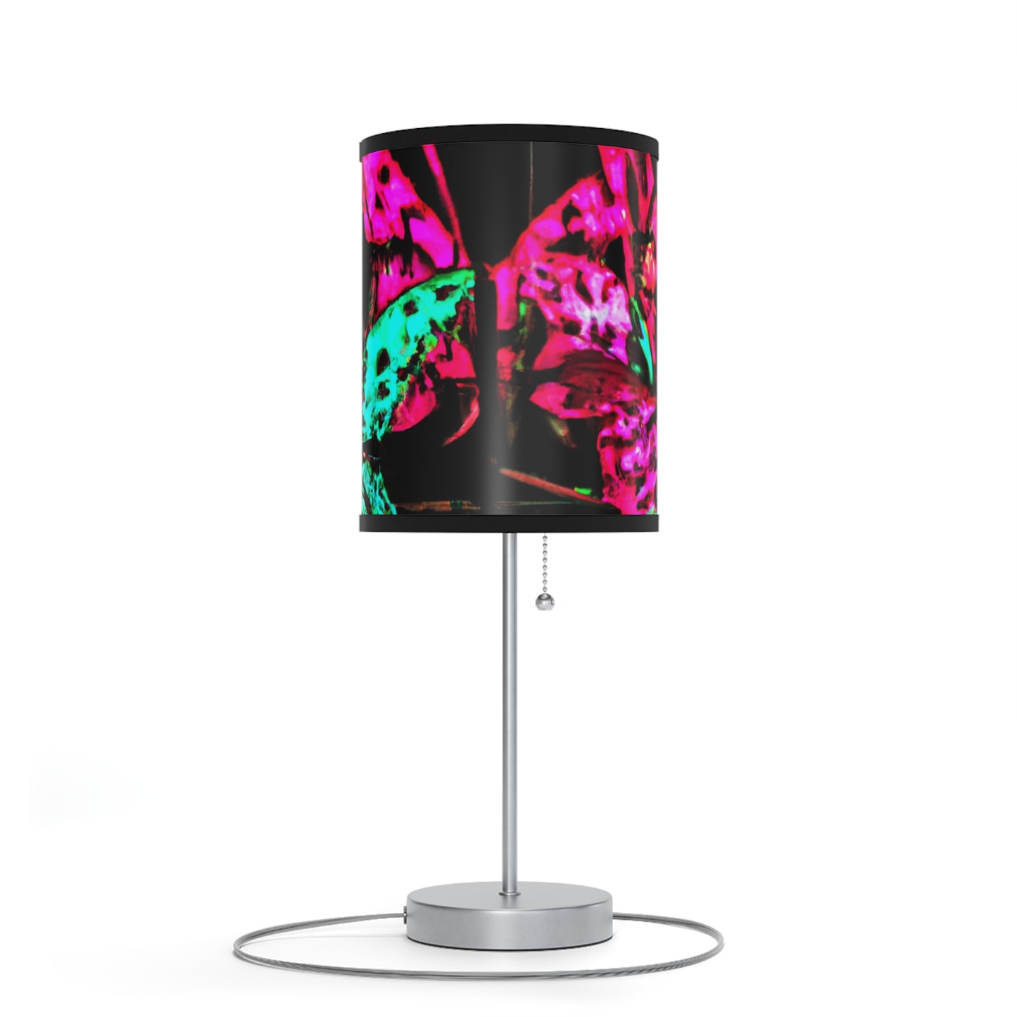 "Galactic Glooms: A Neon Butterfly Parade" - NEON Butterflies Colored Lamp