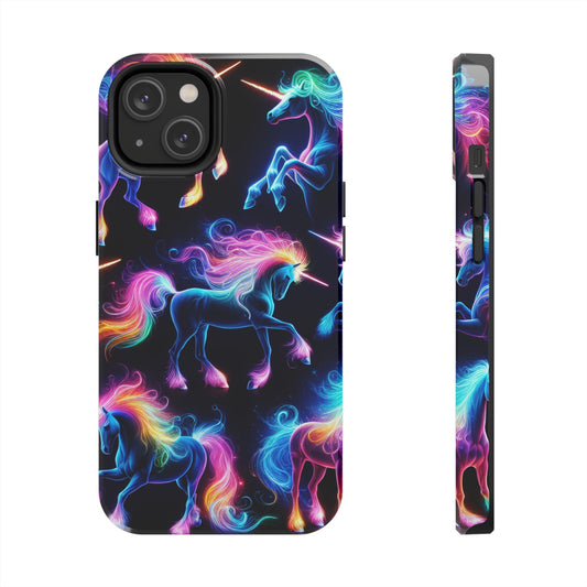 'Neon Mirage of Unicorns' NEON Unicorns Tough Phone Case