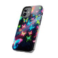 "Neon Swarm Splendour" NEON Butterflies Tough Phone Case