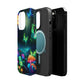 Neon Nocturne. Neon Butterflies and Mushrooms Premium Art Magsafe Magnet Tough IPhone 13 14 15 Pro Plus Max and Mini in Matte and Glossy Phone cases