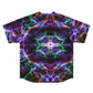 Vortex Horizons of Neon Splendor. Trippy Infinity Patterns Mens Jersey