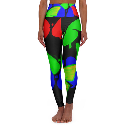 Neon Flutterby Symphony. - Butterflies Leggings