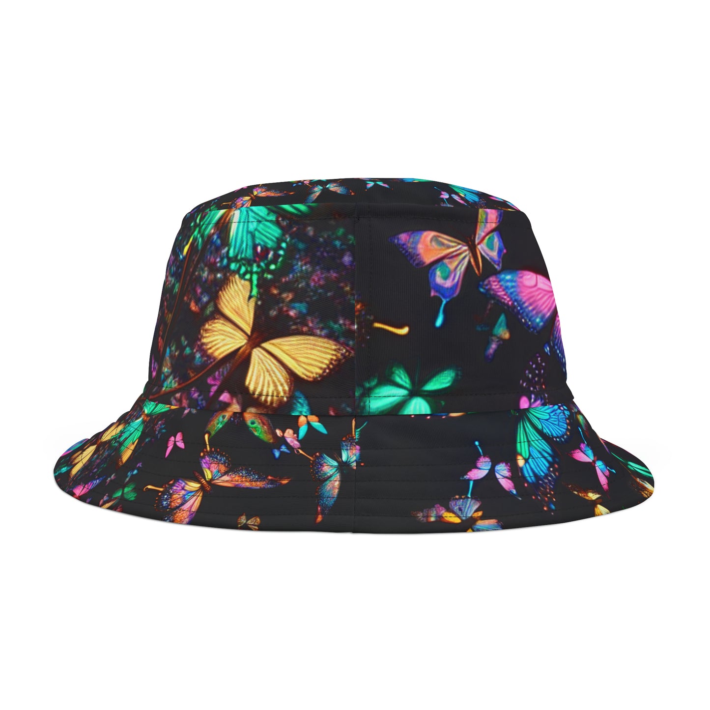 Neonaura Butterflies. Neon Butterflies Bucket Hat