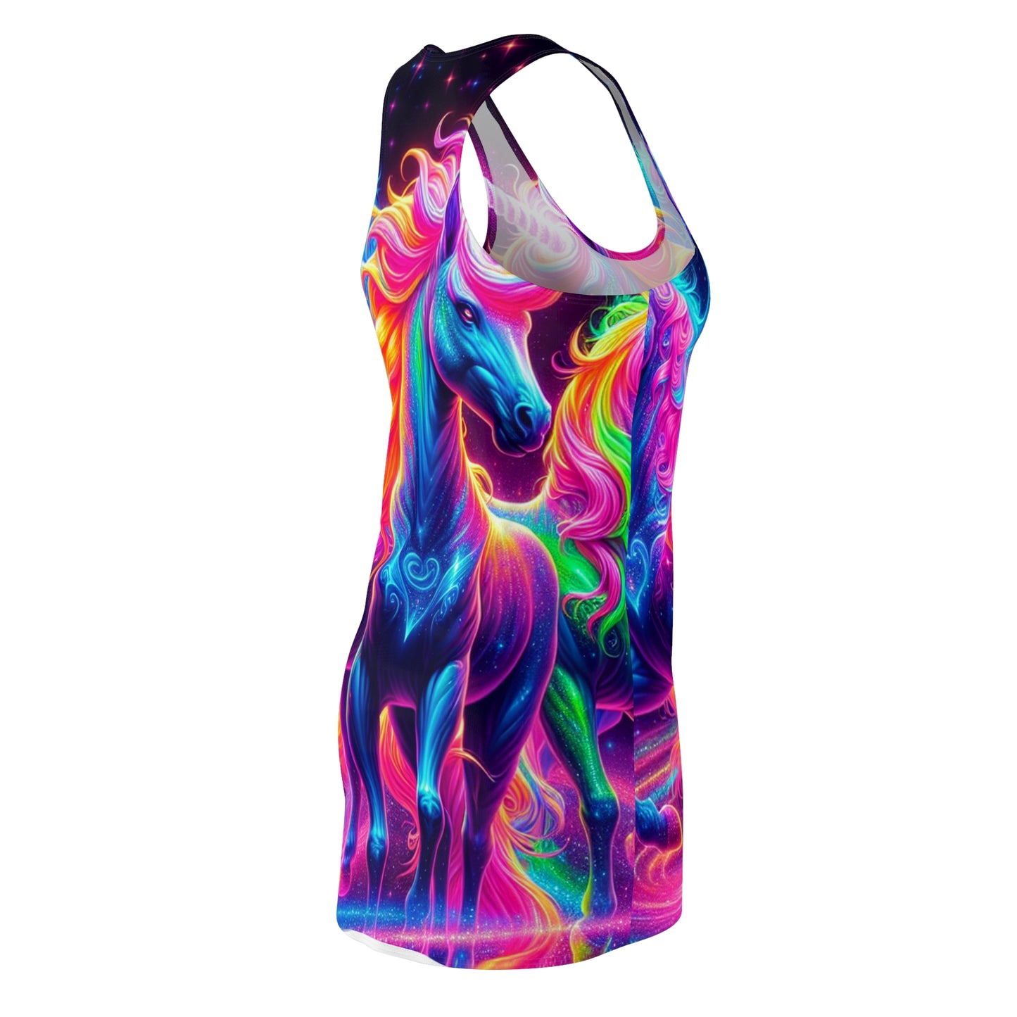 Neon Mirage Neon Unicorns Racerback Dress