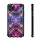 Neon Infinity Maze. Infinity Patterns Art Polycarbonate Phone Case